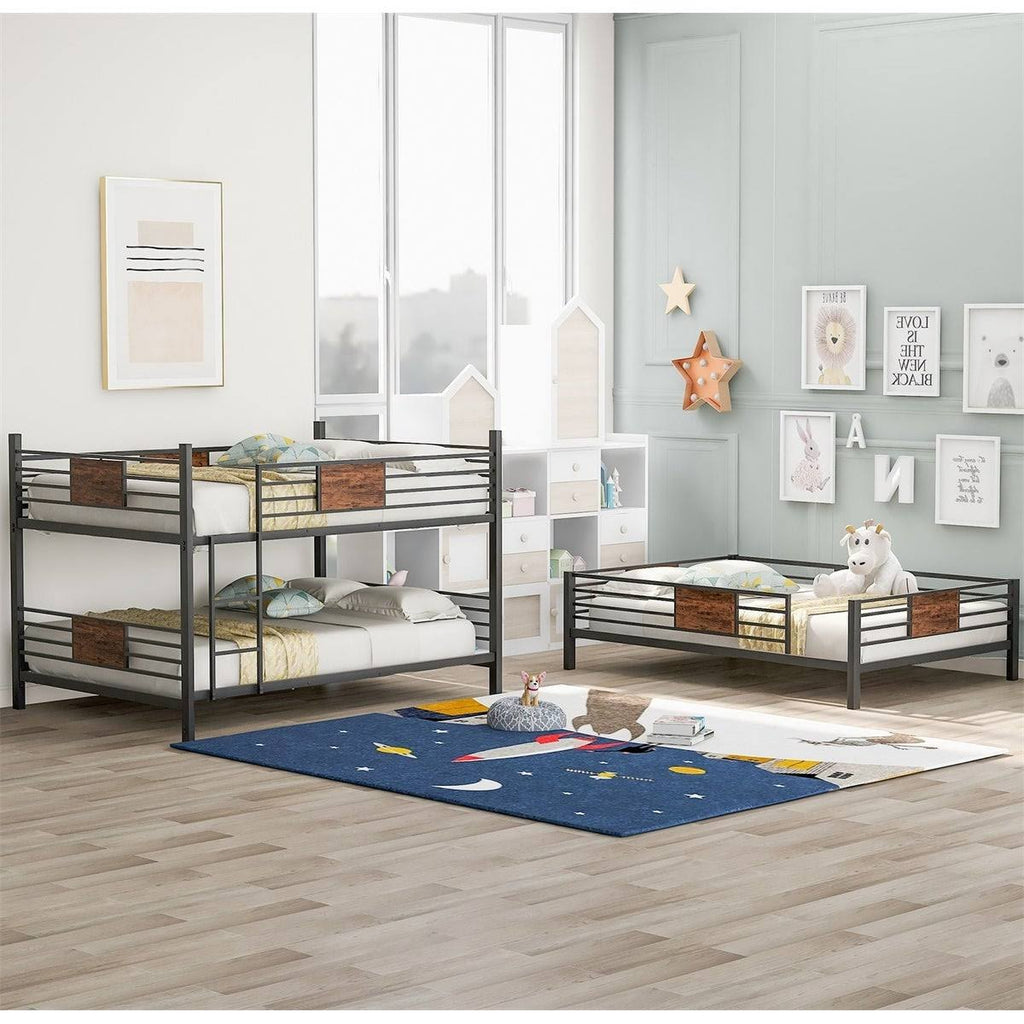 White Full Over Full Over Full Triple Bed V88220