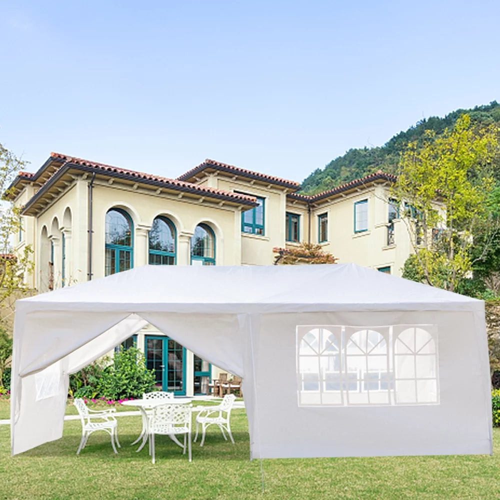 10' x 10' Waterproof White Canopy Tent M8273