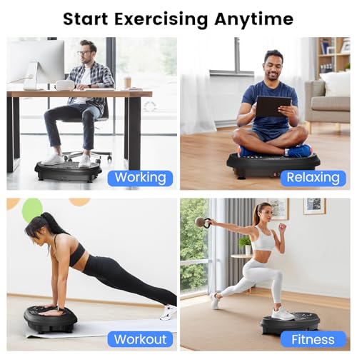 Vibration Plate Exercise Machine, 450 lbs Capacity Full Body Shaker Workout Equipment A478