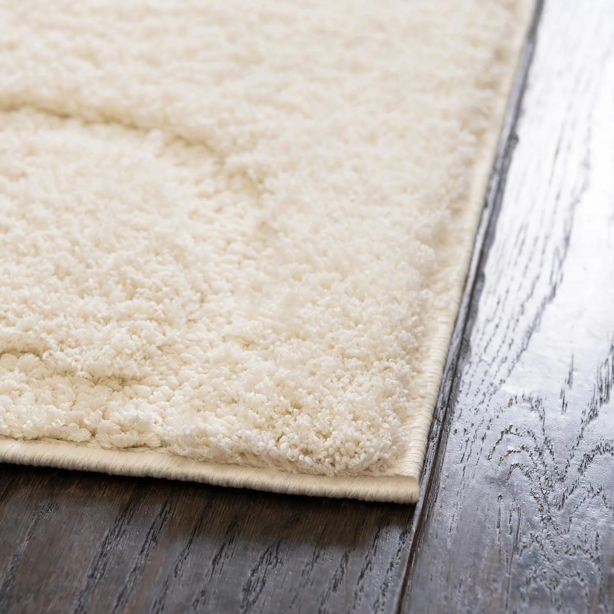 8' x 10' Ivory Shag Rug R507311