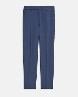 Blue Full Length Pant in Good Wool E964