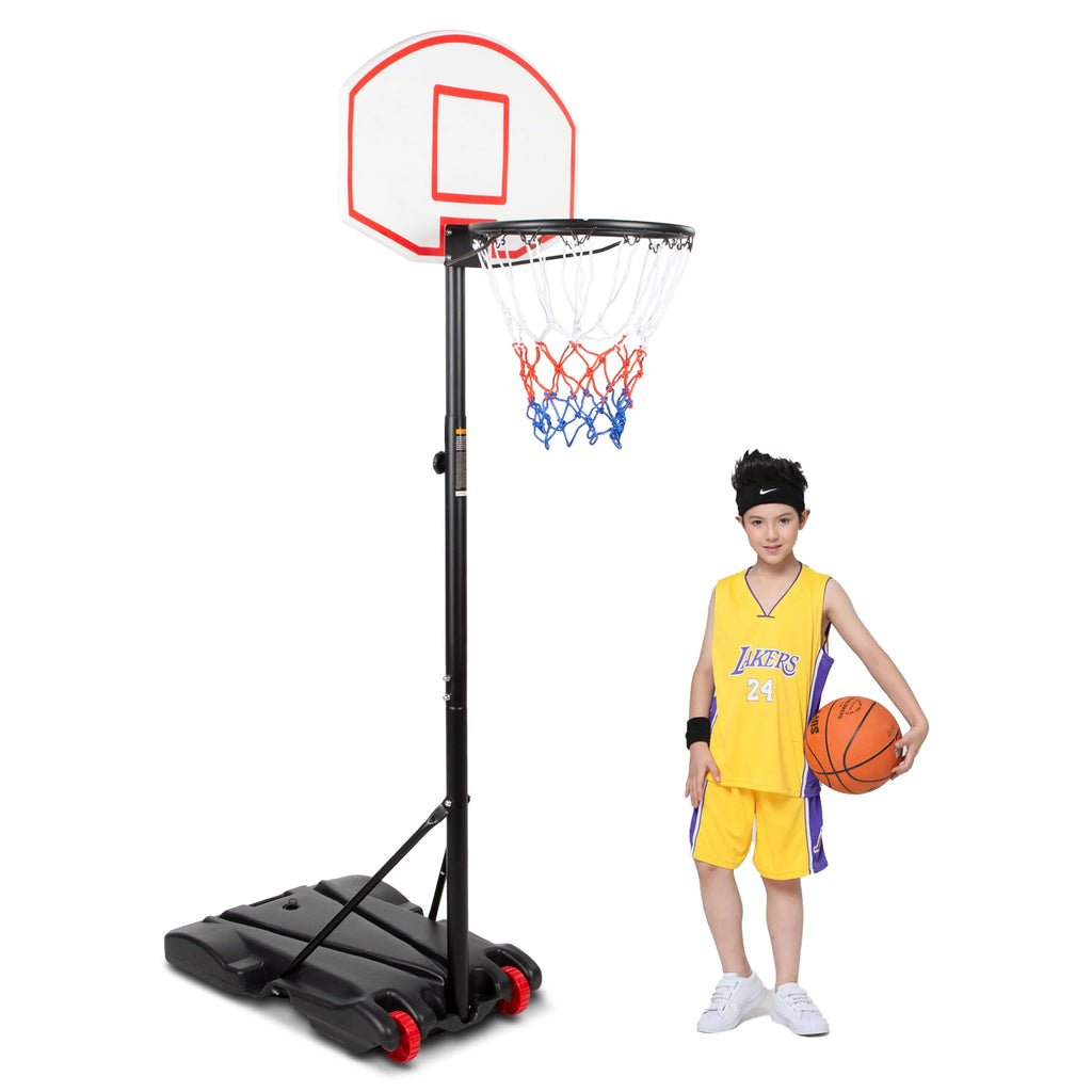 Portable Height-Adjustable Basketball Hoop with Wheels G227131