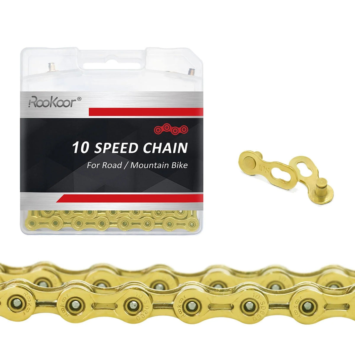 Yellow 116 Links Bicycle Chain T806