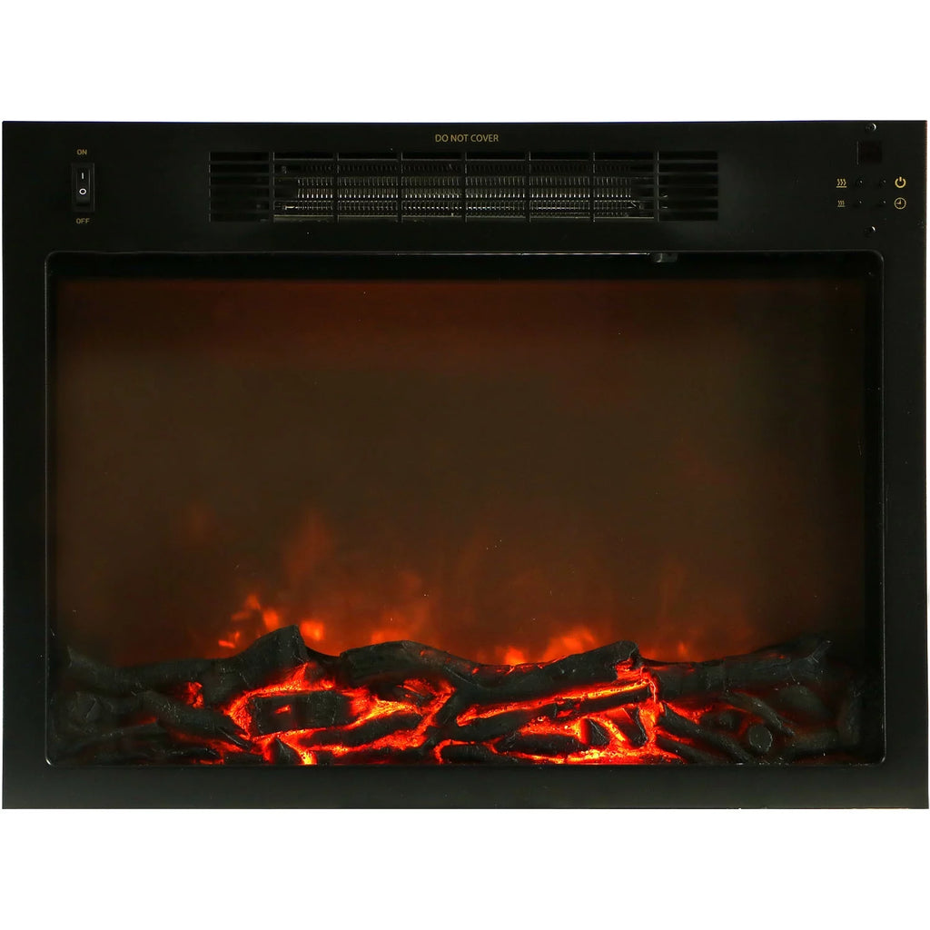 34 In. Electric Fireplace with White Mantel B5186