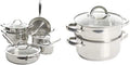 Stainless Steel Cookware and Steamer Combo F885