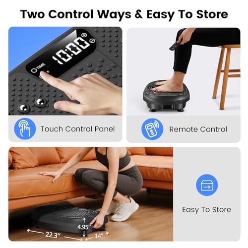 Vibration Plate Exercise Machine, 450 lbs Capacity Full Body Shaker Workout Equipment A478