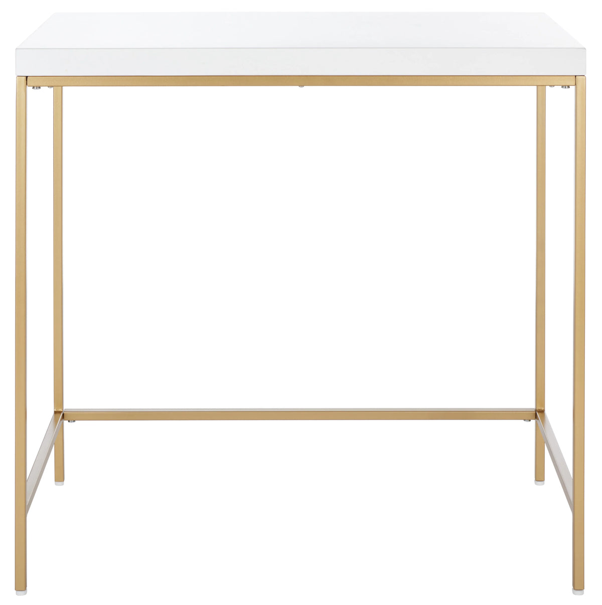 White Gold Wood Writing Desk J4631