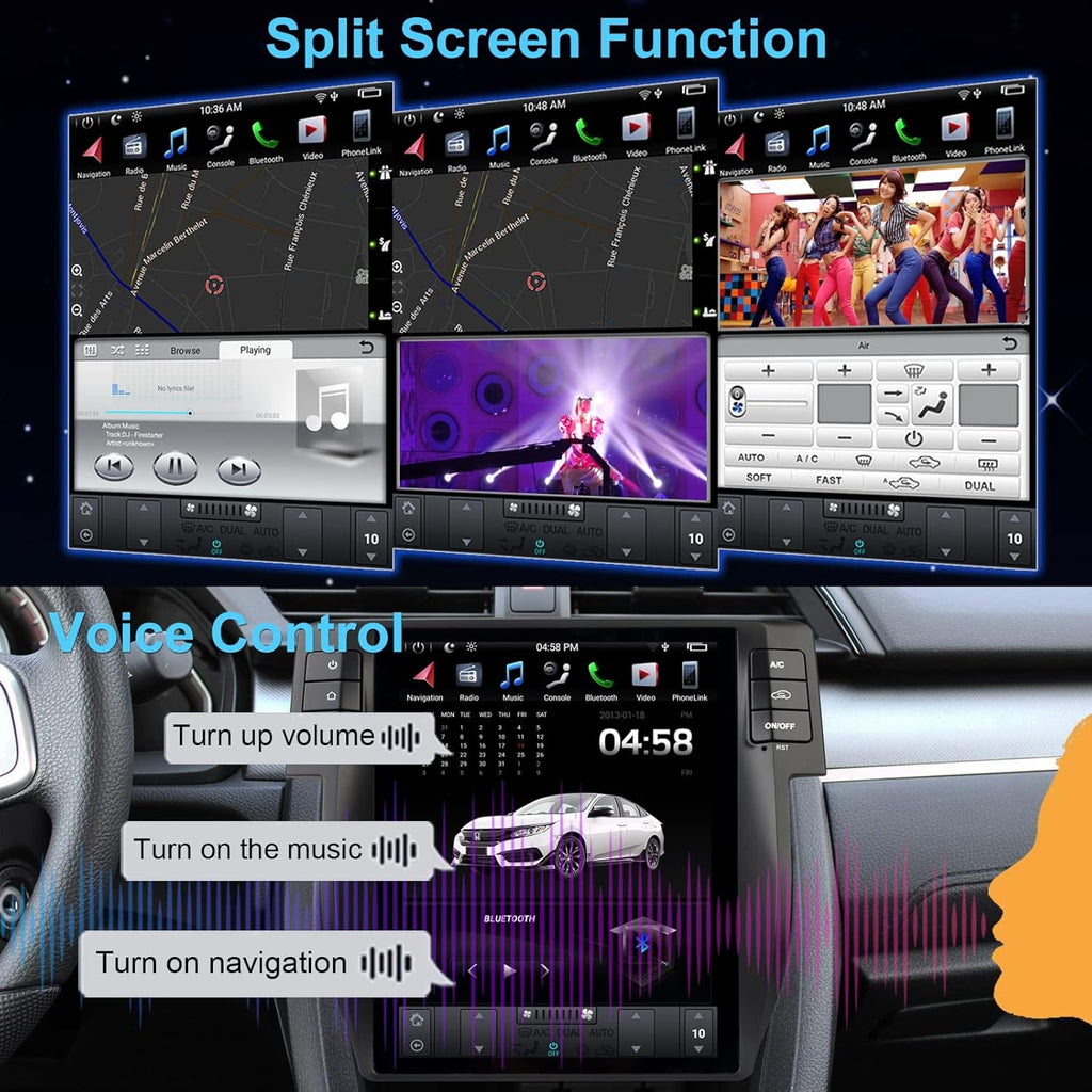 Android Car Navigation Stereo 10.4 Inch IPS Touchscreen Car Radio L805694