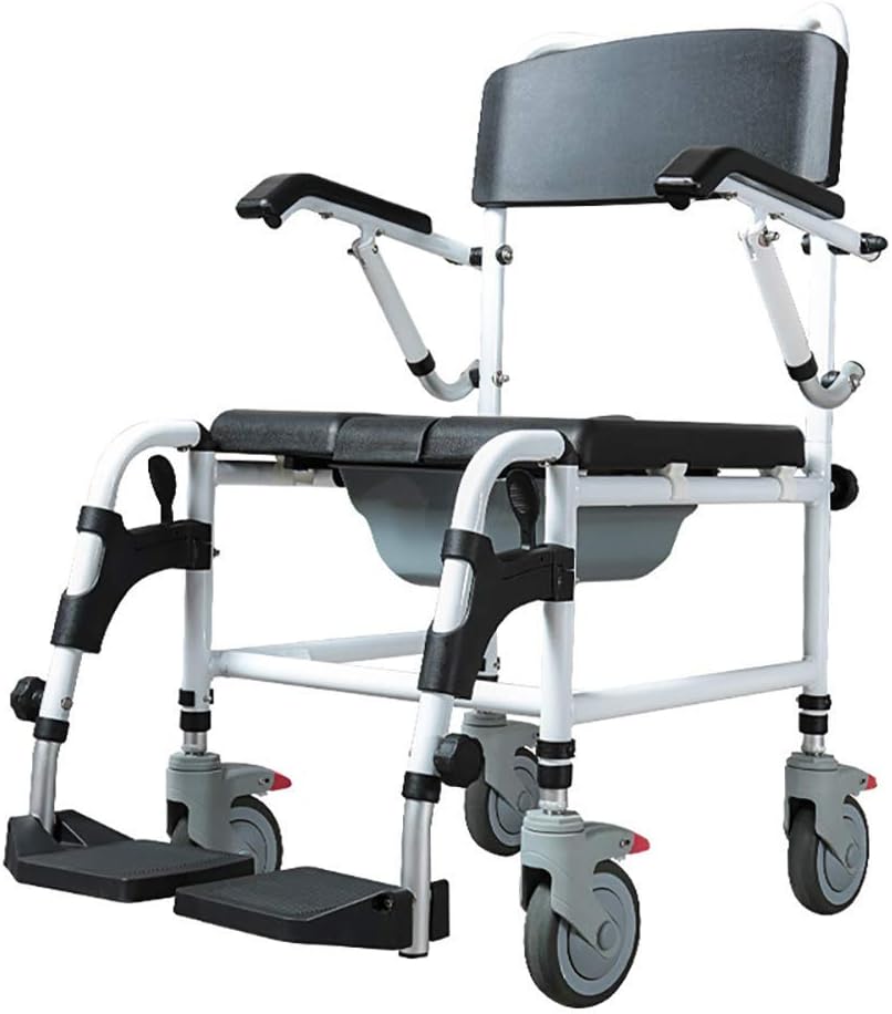 Padded Commode Chair with Wheels L41663