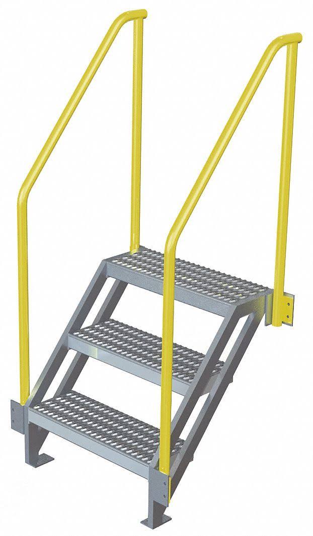 Aluminum Ladder 750 lb Load Cap. Serrated Tread Z36163