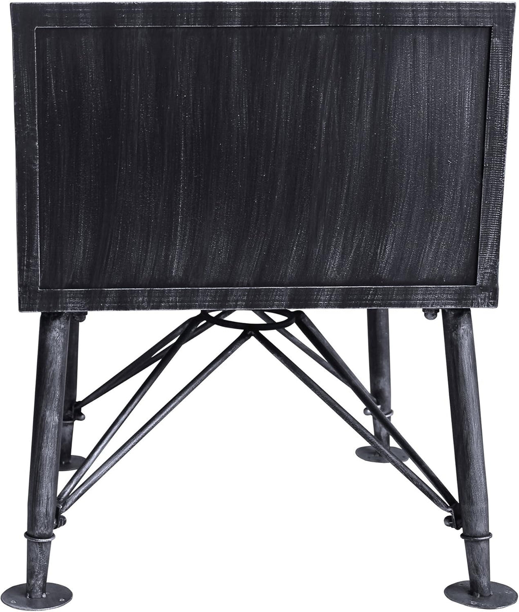 Industrial Gray 2-Drawer End Table A539487