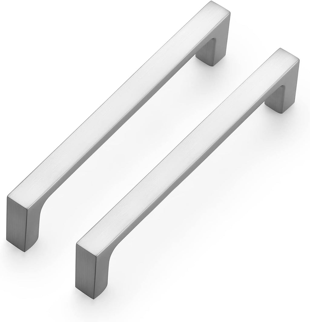 30 Pack 5 Inch Brushed Nickel Square Cabinet Pulls Y467