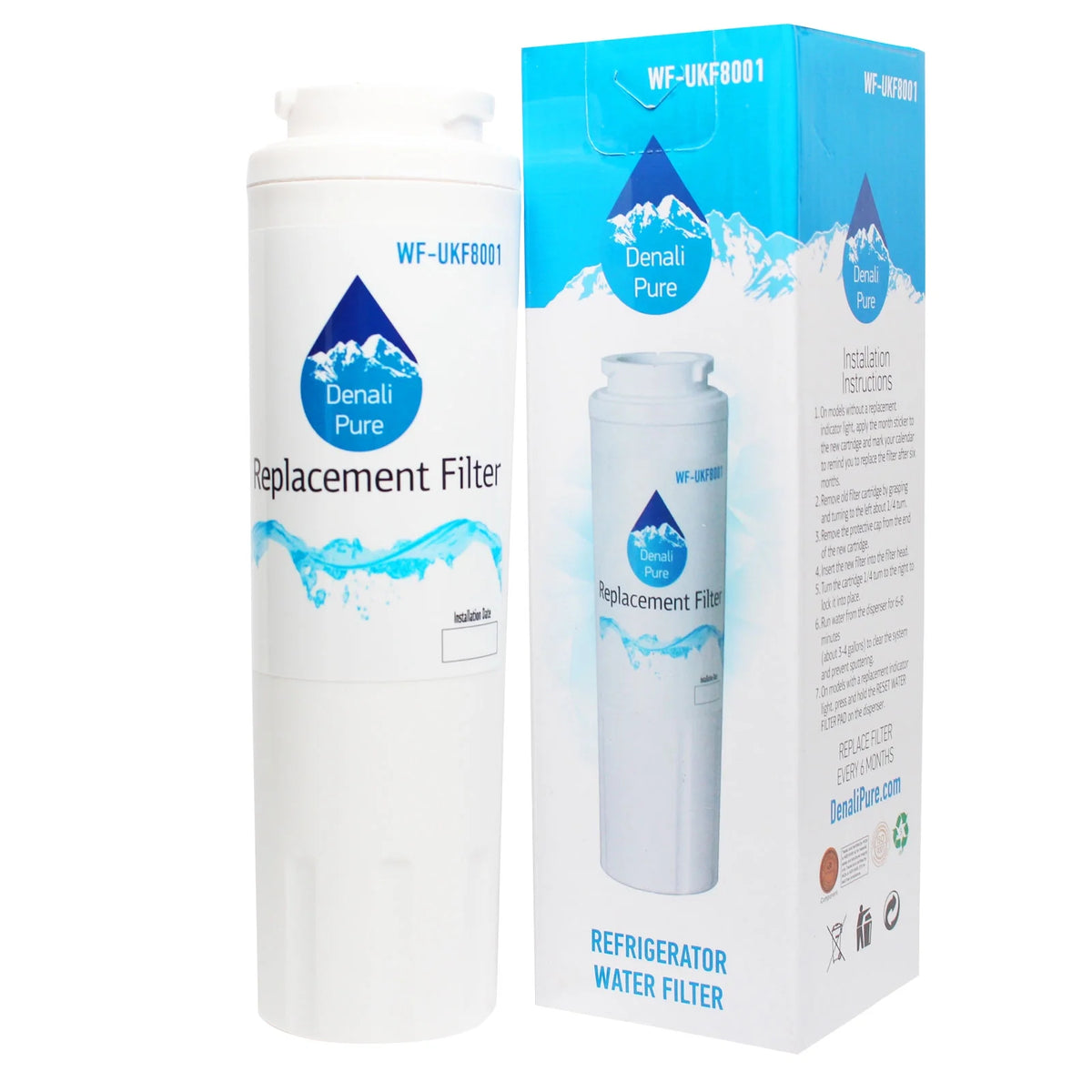 2-Pack Replacement Refrigerator Water Filter Cartridge D640842