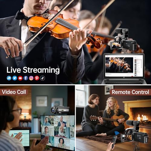 8K Video Camera Camcorder 88MP UHD WiFi 18X Digital Zoom IR Night Vision 3.0'' Touch Screen L19457