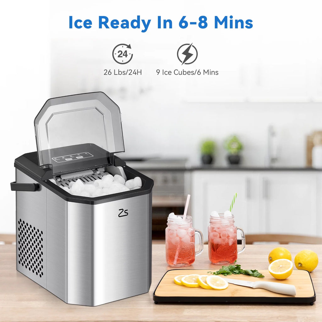 Countertop Nugget Ice Maker with Self-cleaning D591