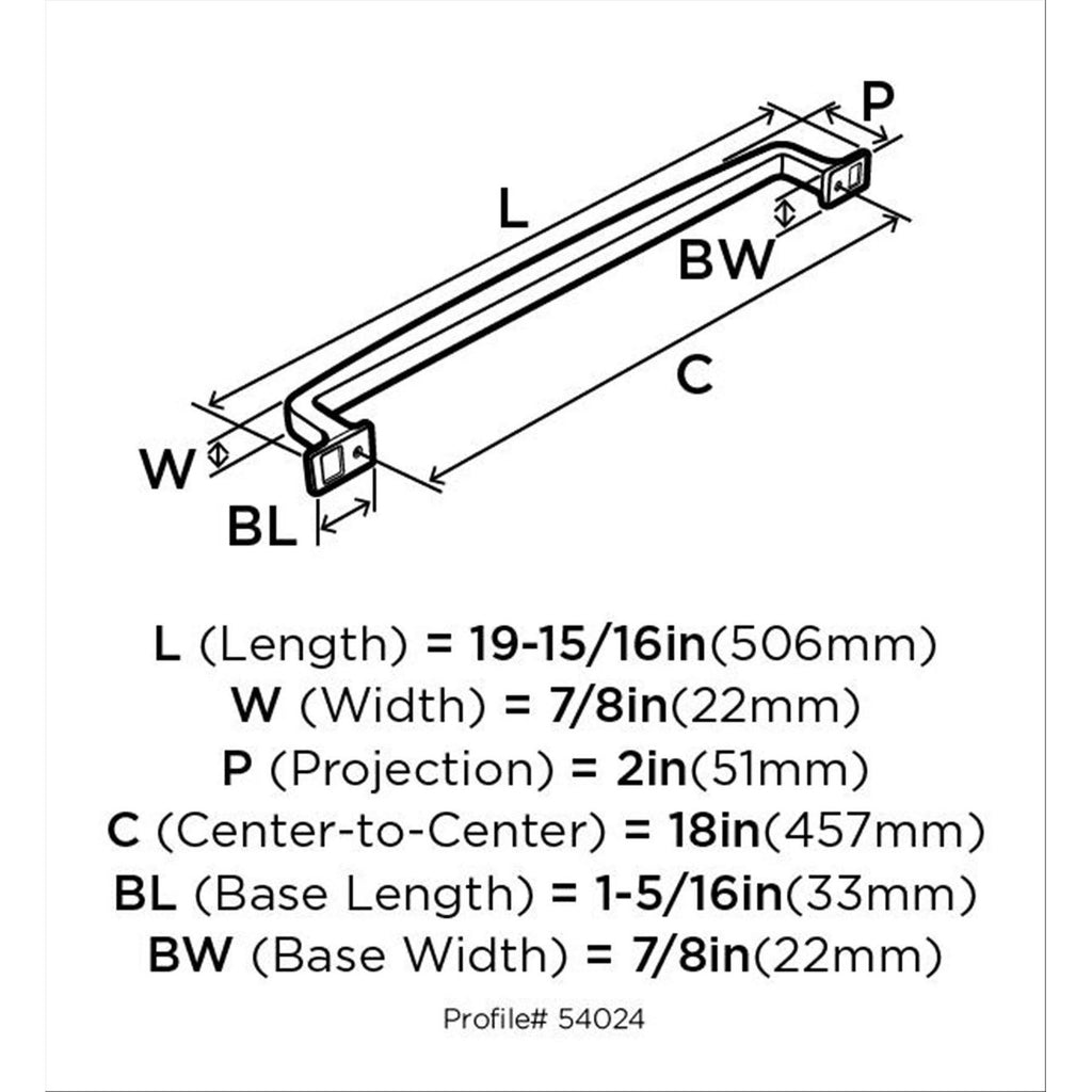 Oil-Rubbed Bronze Appliance Pull U97447