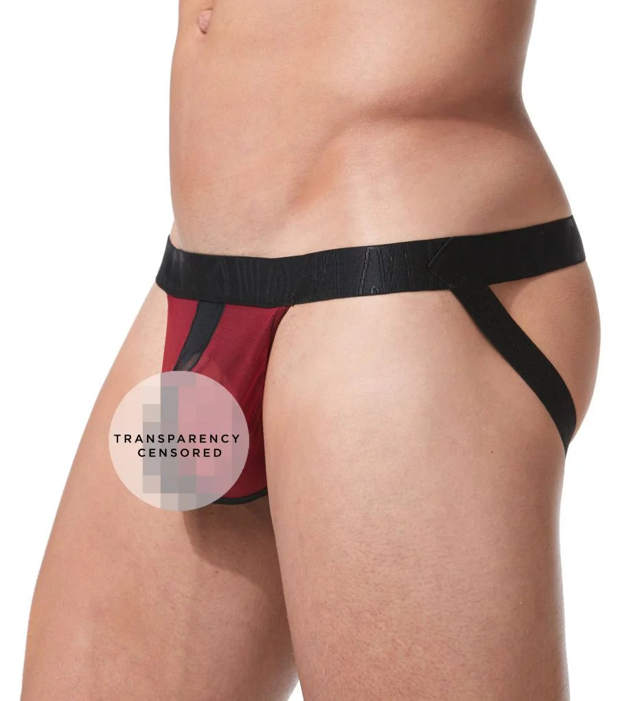 Men's See Through Italian Mesh Jock A548