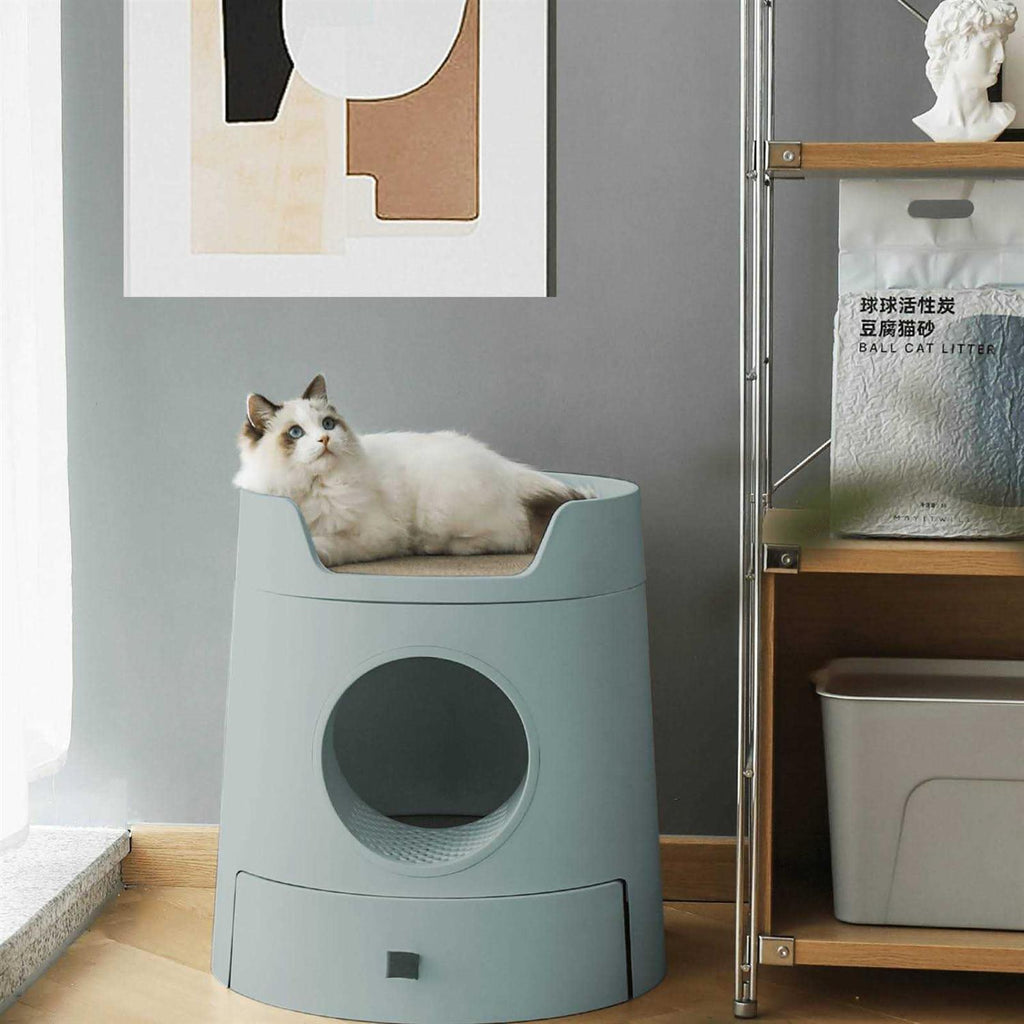 XL 2-in-1 Cat Litter Box with Scratch Basin M4797