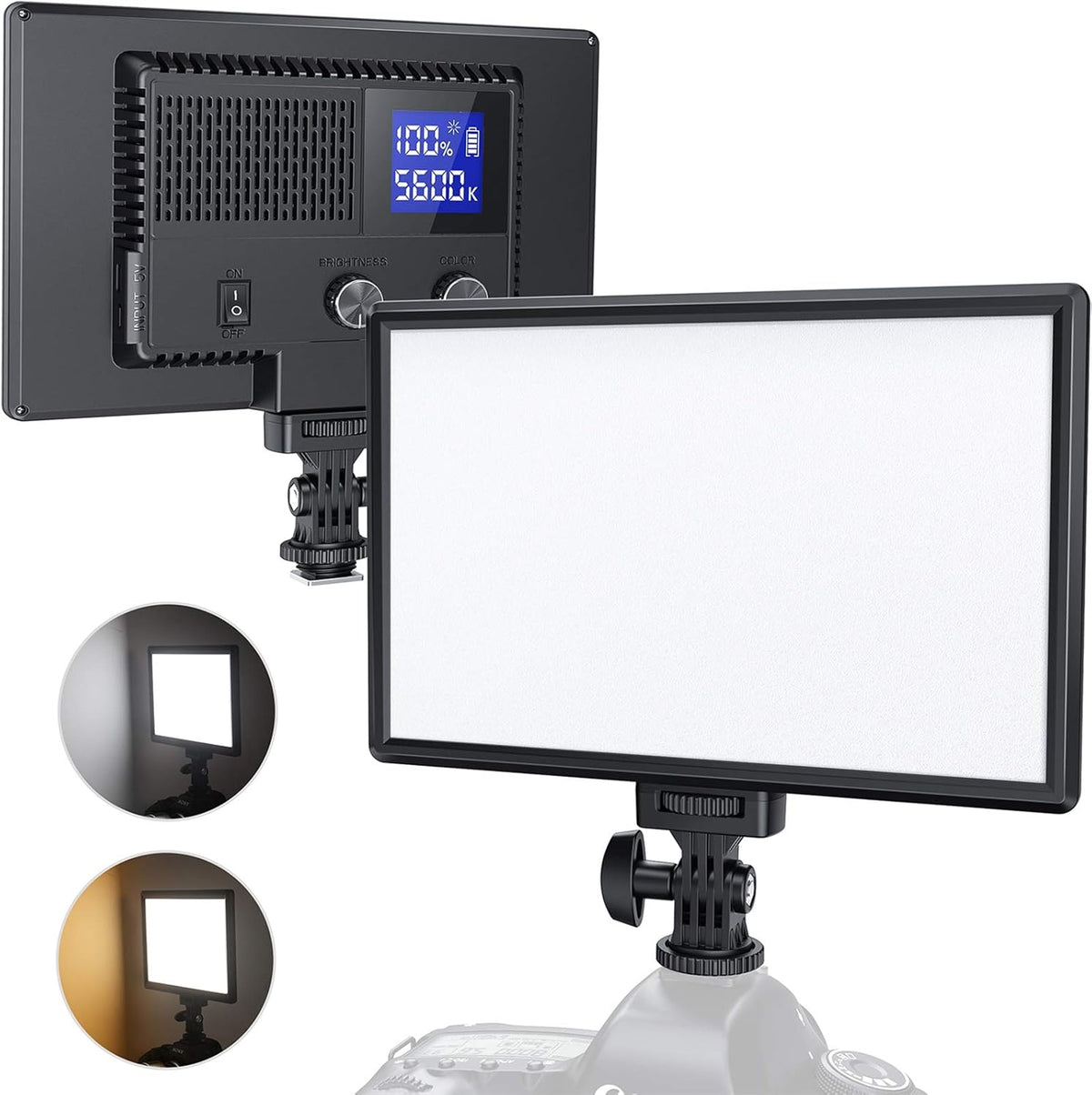 LED Video Light with LCD Display E99288