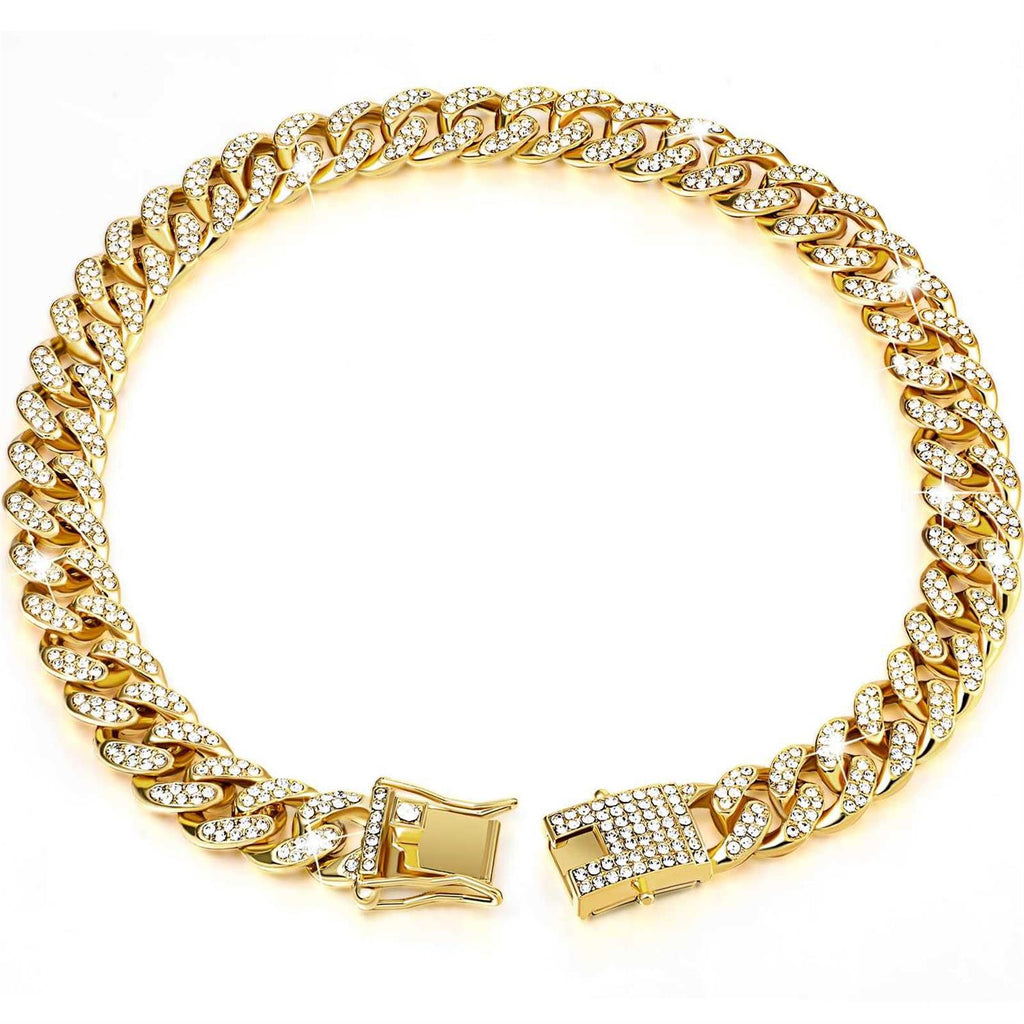 Dog Chain Collar with Secure Buckle Z91851