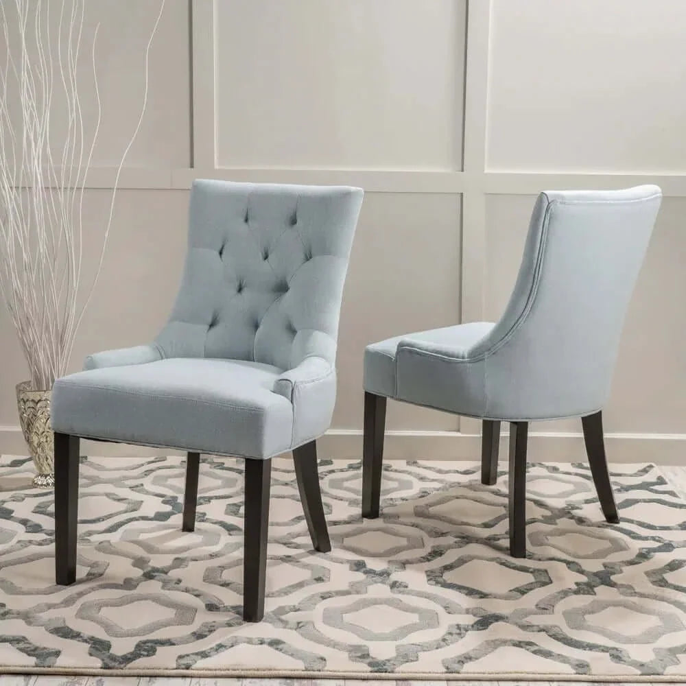 Light Blue Wood Dining Chairs R437