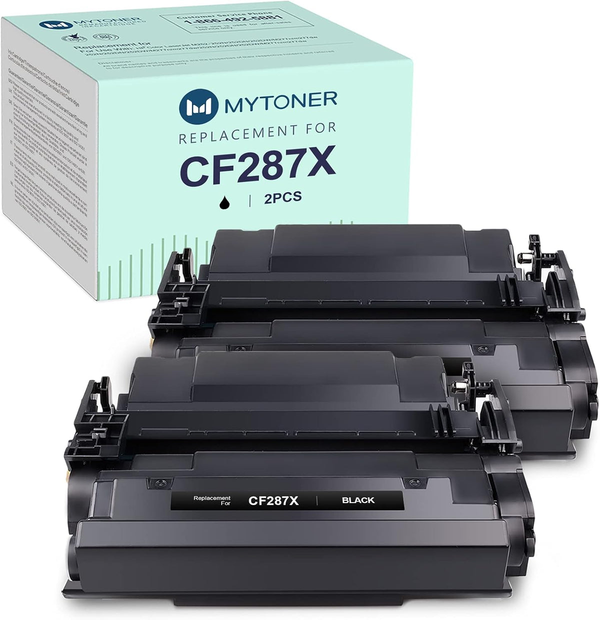 Compatible High Yield Black Toner Cartridge 2-Pack O939