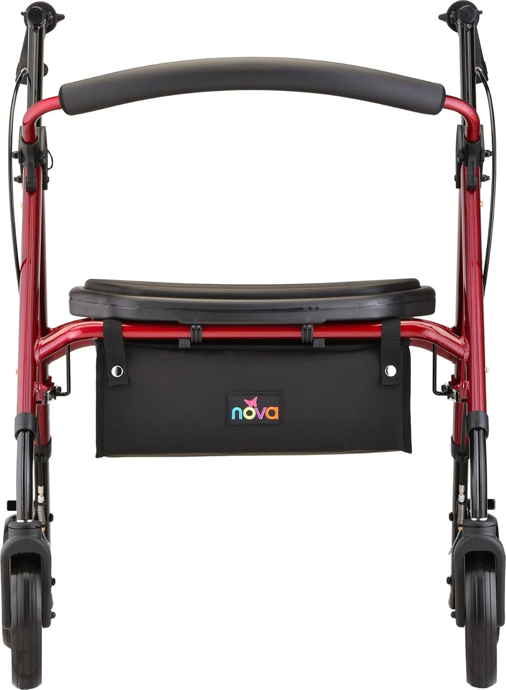 Red Heavy Duty Extra-Wide Rollator F296