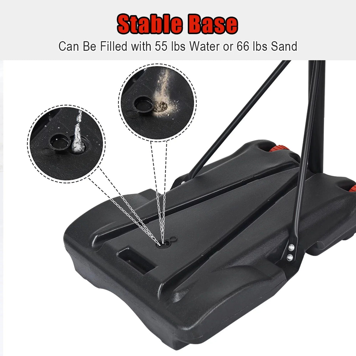 Portable Height-Adjustable Basketball Hoop with Wheels G227131