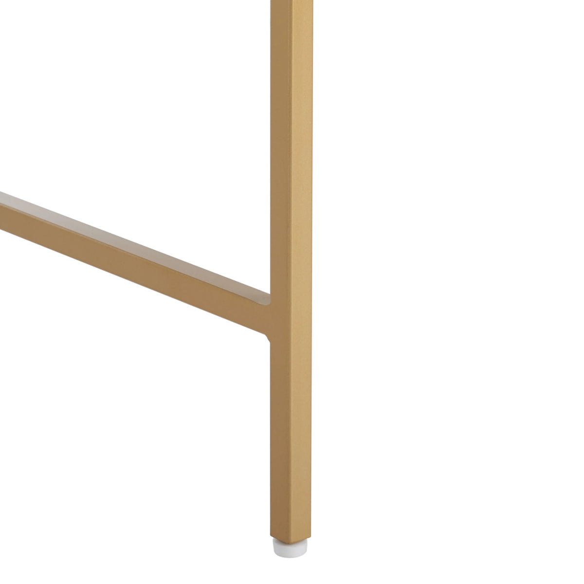 White Gold Wood Writing Desk J4631