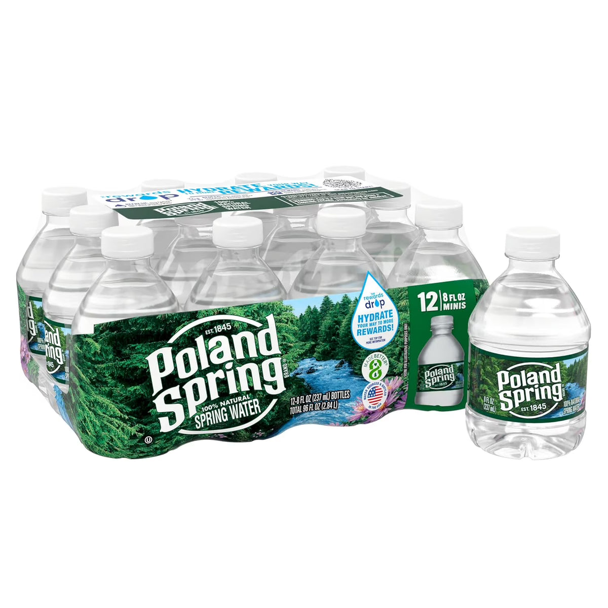 12 Pack Natural Spring Water 8 Ounces R39275