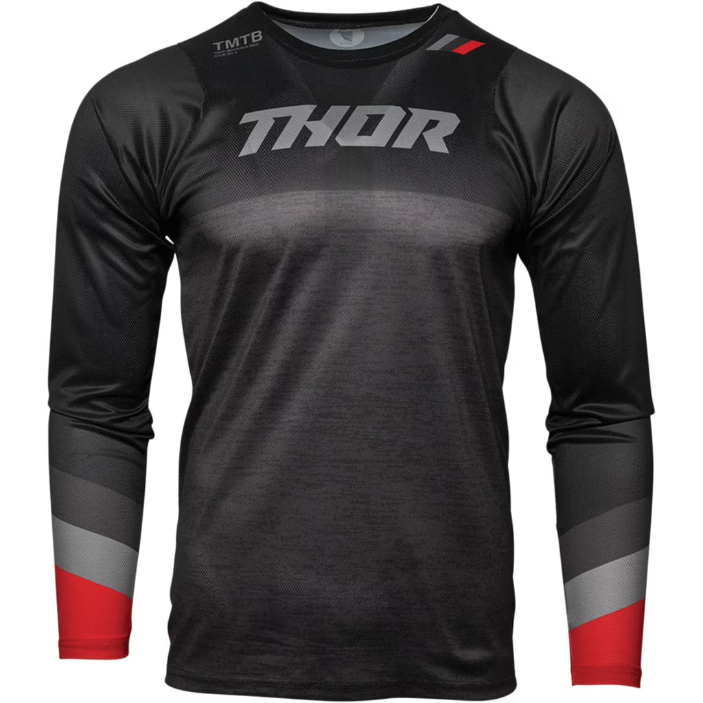 Black/Heather Gray XXL Long Sleeve Mountain Bike Jersey N5932