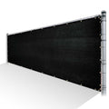 Black Privacy Fence Screen Mesh with Reinforced Grommets J724504