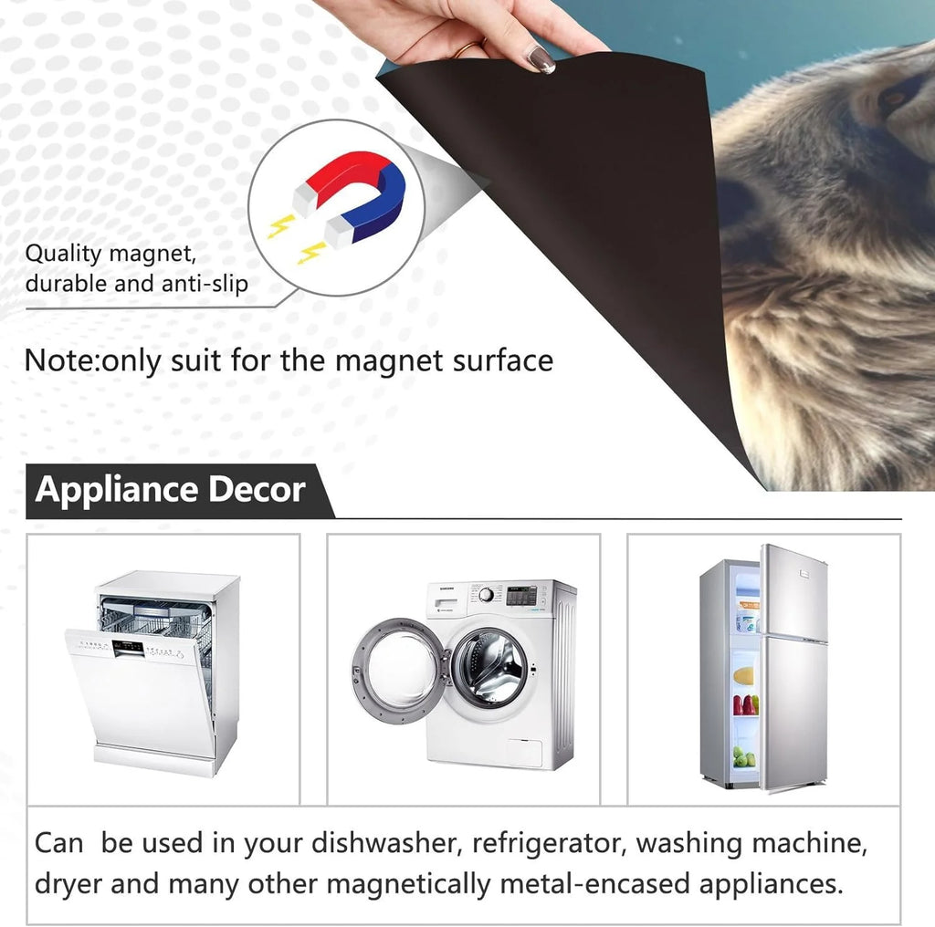 Magnetic Dishwasher Stickers Night Wolf Pattern 23in W x 26in H H117738