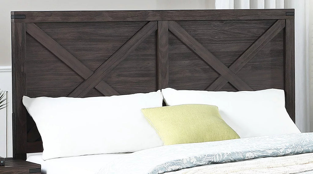 Queen Size Plywood Solid Wood Bed Y88153