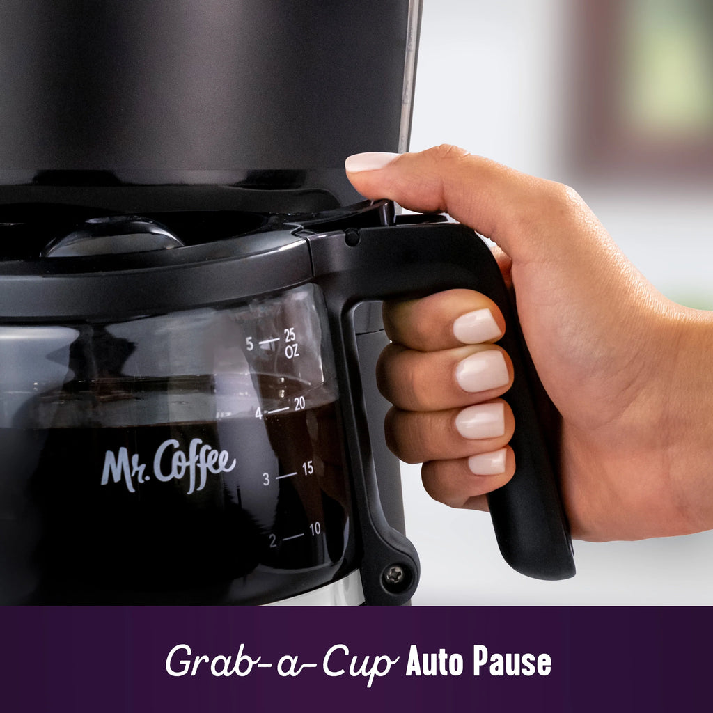 5-Cup Programmable Coffee Maker, 25 oz. Black I7378