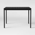Black Square Patio Dining Table P341