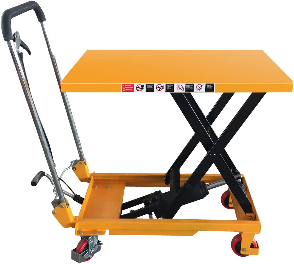 Hydraulic Manual Lift Table Cart S649
