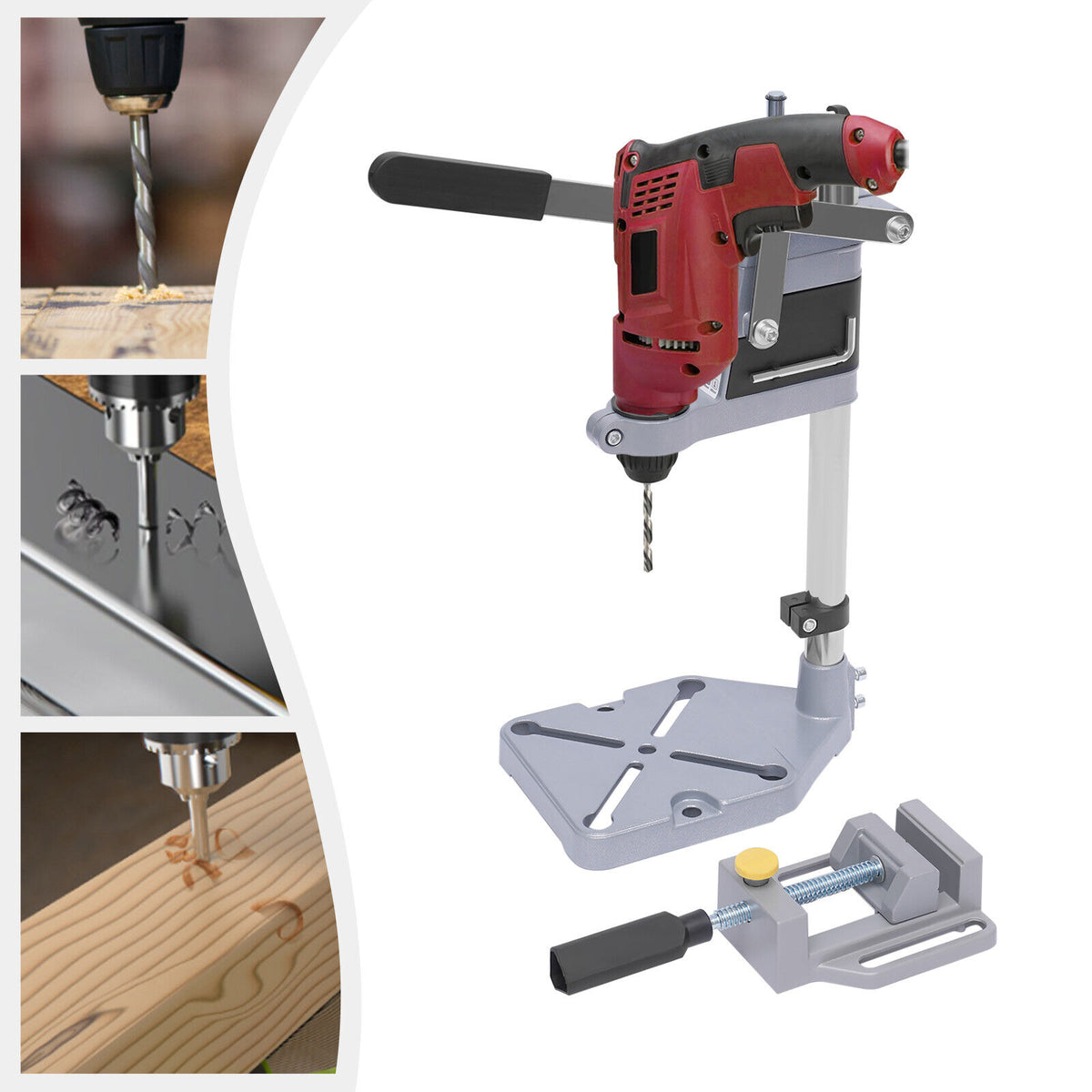 Electric Drill Press Stand Tool Drilling Pedestal Clamp Holder O594
