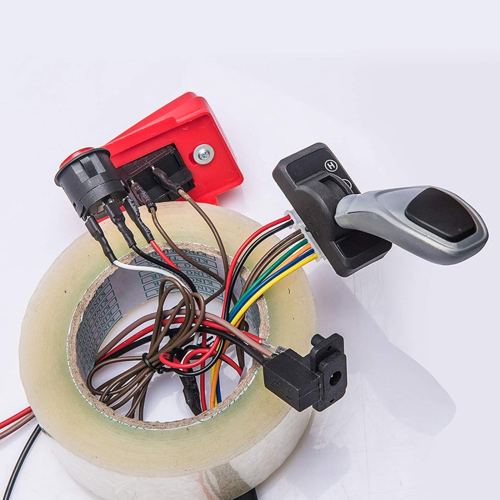 24 Volt Electric Car Wires and Switch Kit with 2.4G Remote Control and Receiver Pack of 2 E5991