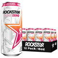 Pure Zero Energy Drink, 4 Flavor Variety Pack, 0 Sugar, 16oz Cans (12 Pack) J619