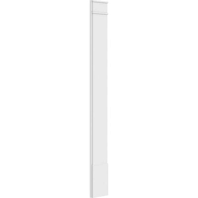 Smooth PVC Pilaster with Decorative Capital & Base (Pair) I4115
