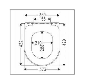 White Toilet Seat with QuickRelease and Soft-Close O63291