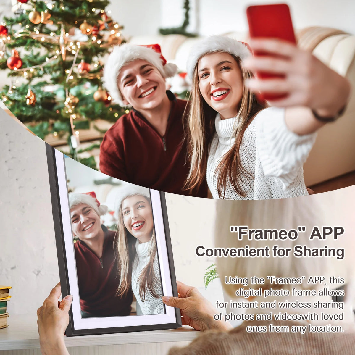 WiFi Digital Photo Frame 15.6-Inch TFT Screen 16GB Storage O951484