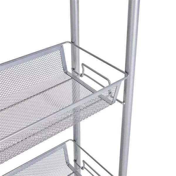4 Tier Slim Rolling Storage Cart M629