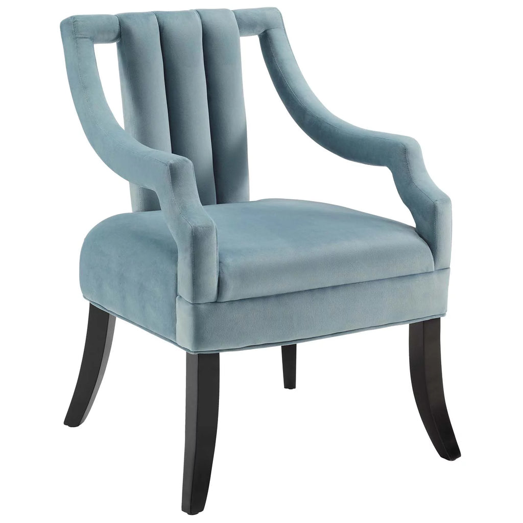 Light Blue Performance Velvet Accent Chair Set of 2 P596129