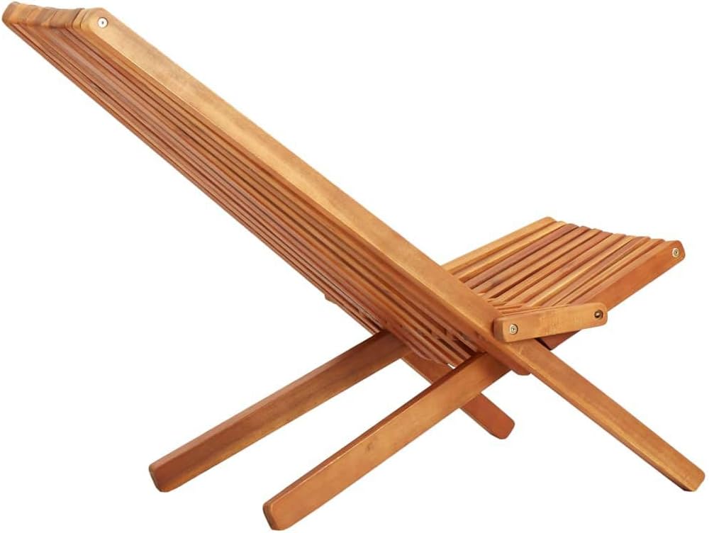 Solid Acacia Wood Folding Outdoor Lounge Chair O59657