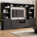 Modern TV Stand with 13 Shelves, 8 Drawers and 2 Cabinets H26110