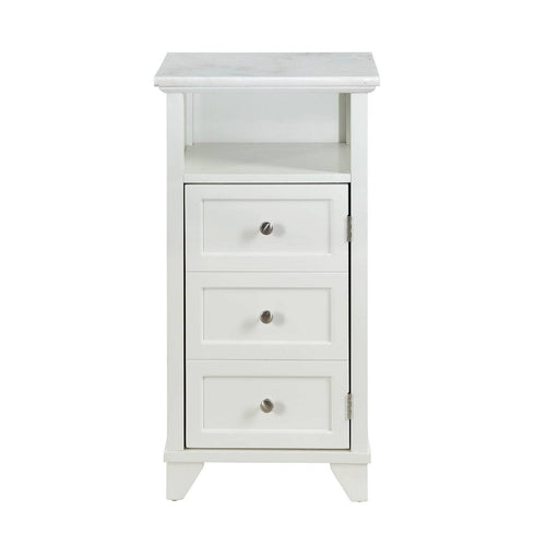 1 Cubby Wooden Cabinet with Marble Top A60471