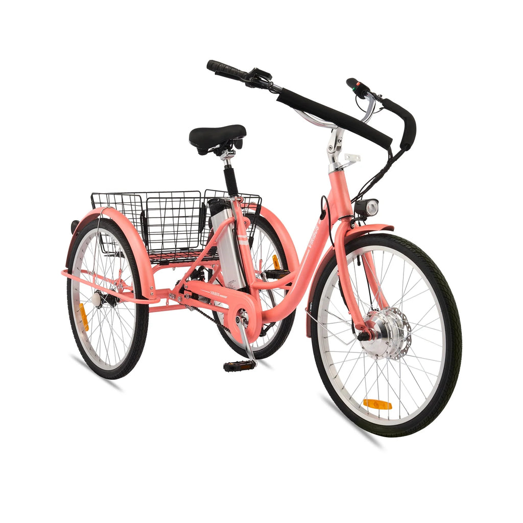 Electric Tricycle 350W with Basket 36V 10Ah Cream C15329