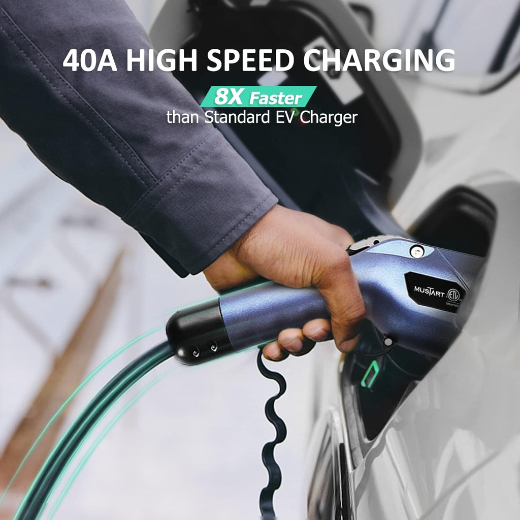 40 Amp Smart Electric Vehicle Charger with 25-Foot Cable L205364